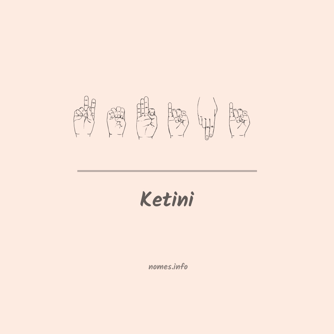 Ketini em Libras