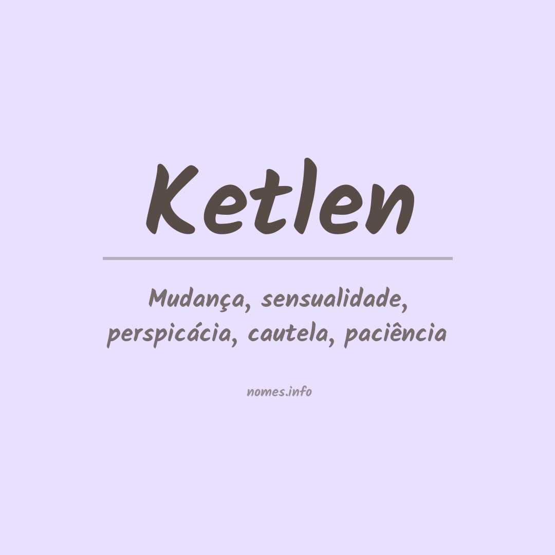 Significado do nome Ketlen