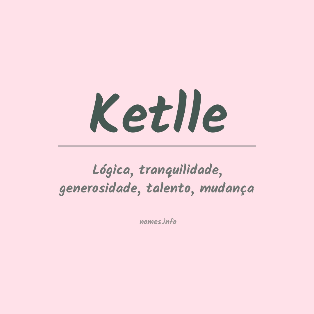 Significado do nome Ketlle