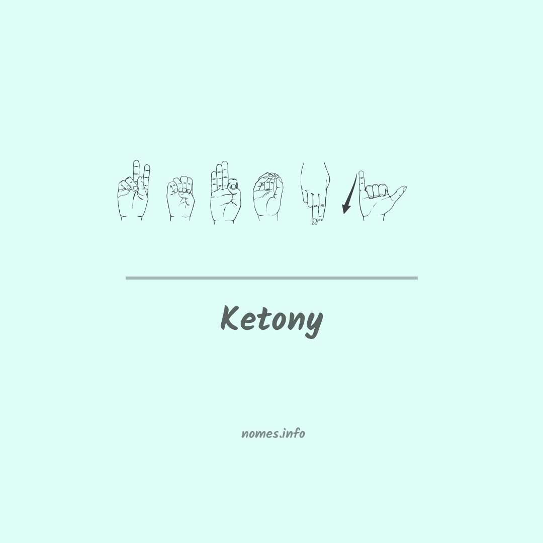 Ketony em Libras
