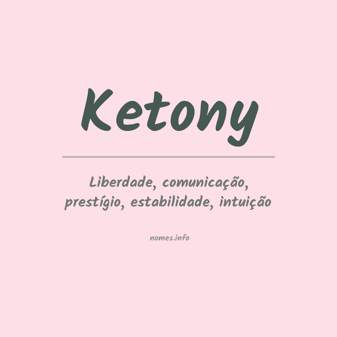 Significado do nome Ketony