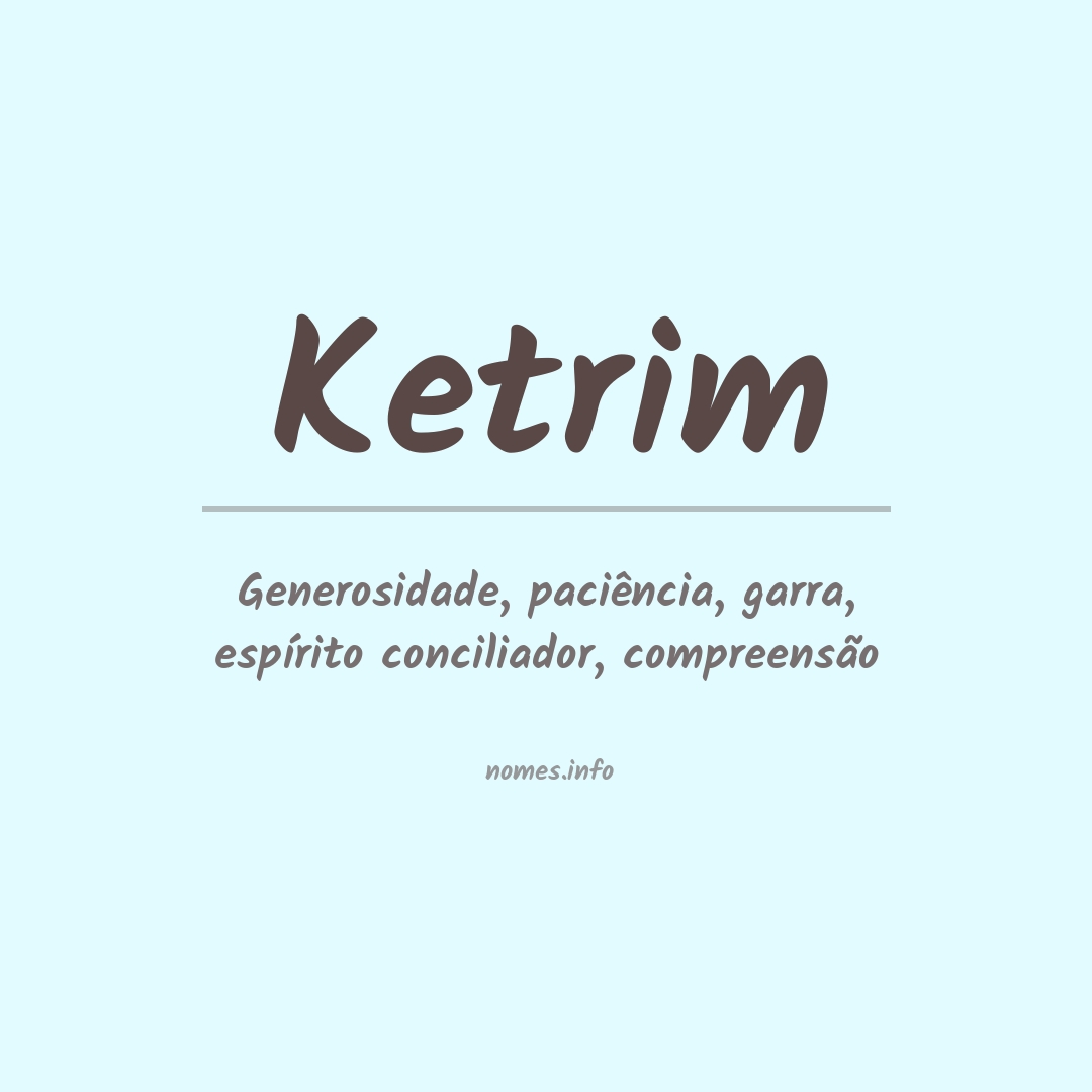 Significado do nome Ketrim