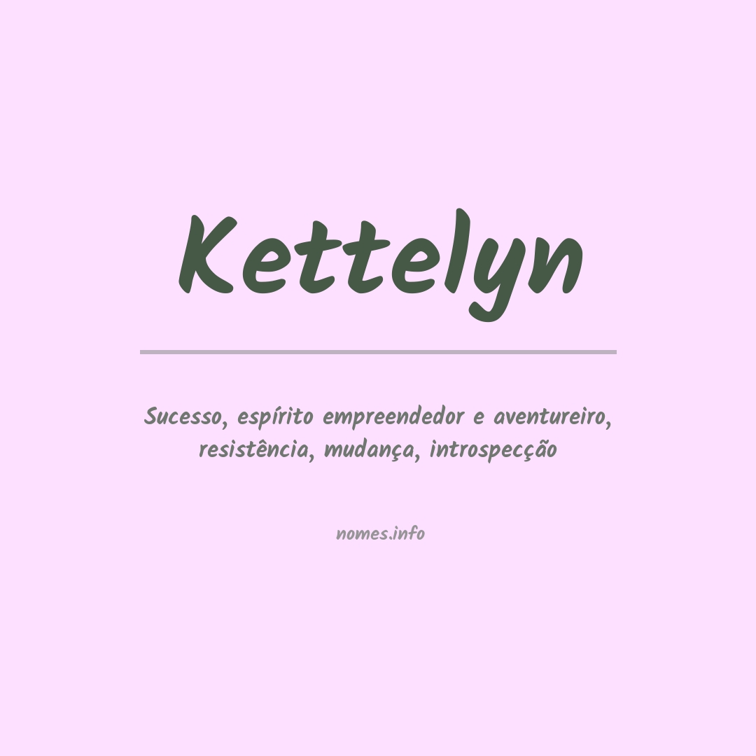 Significado do nome Kettelyn