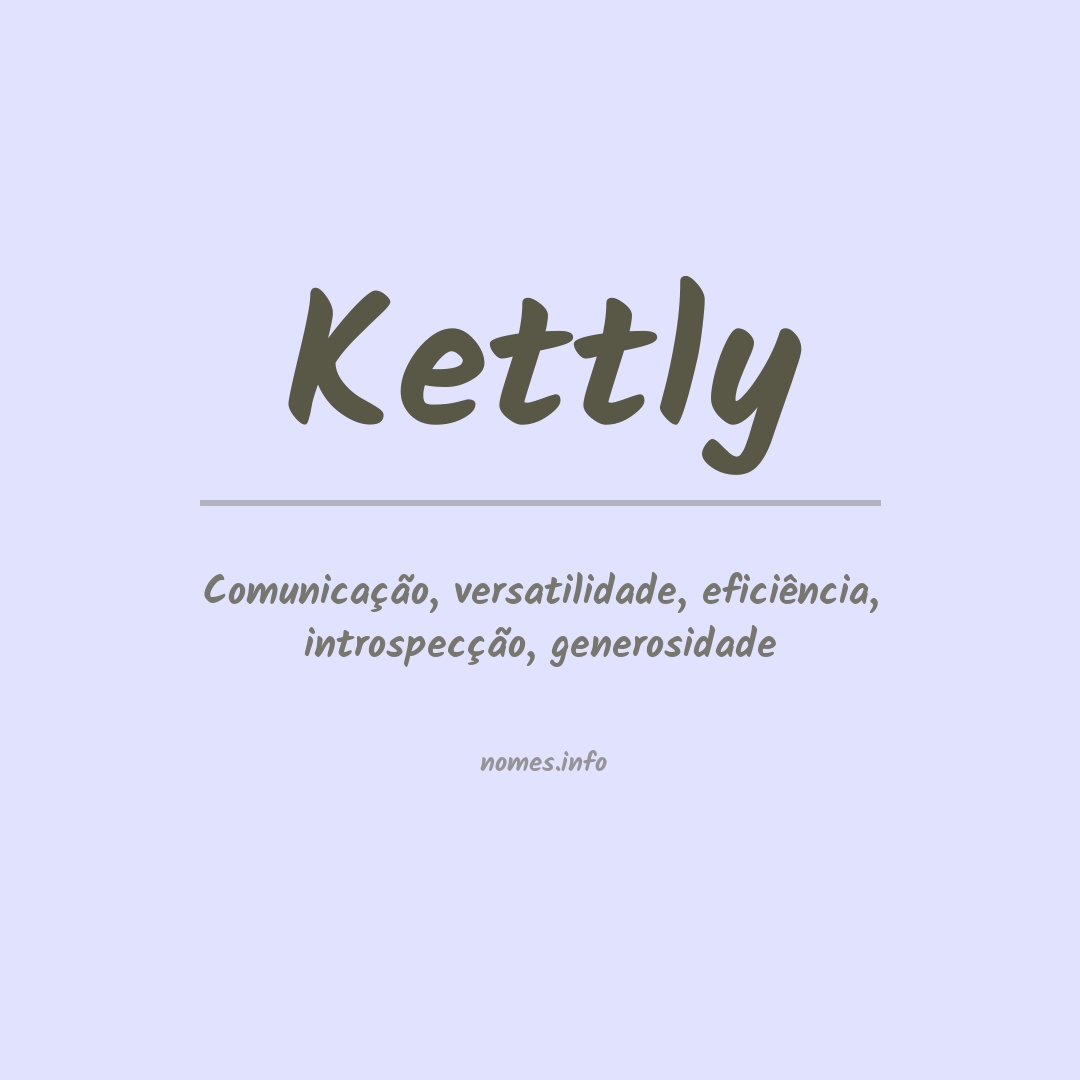 Significado do nome Kettly