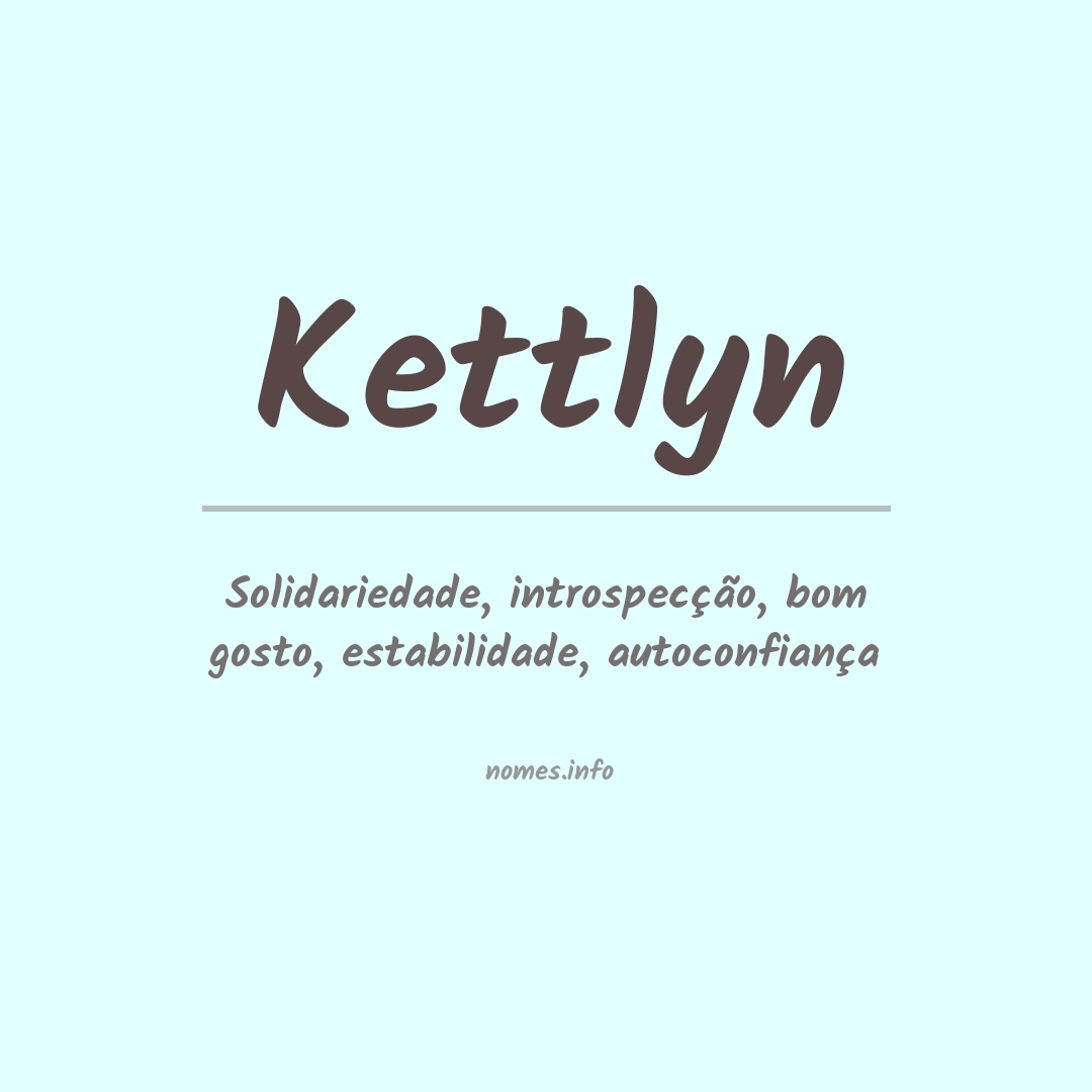 Significado do nome Kettlyn