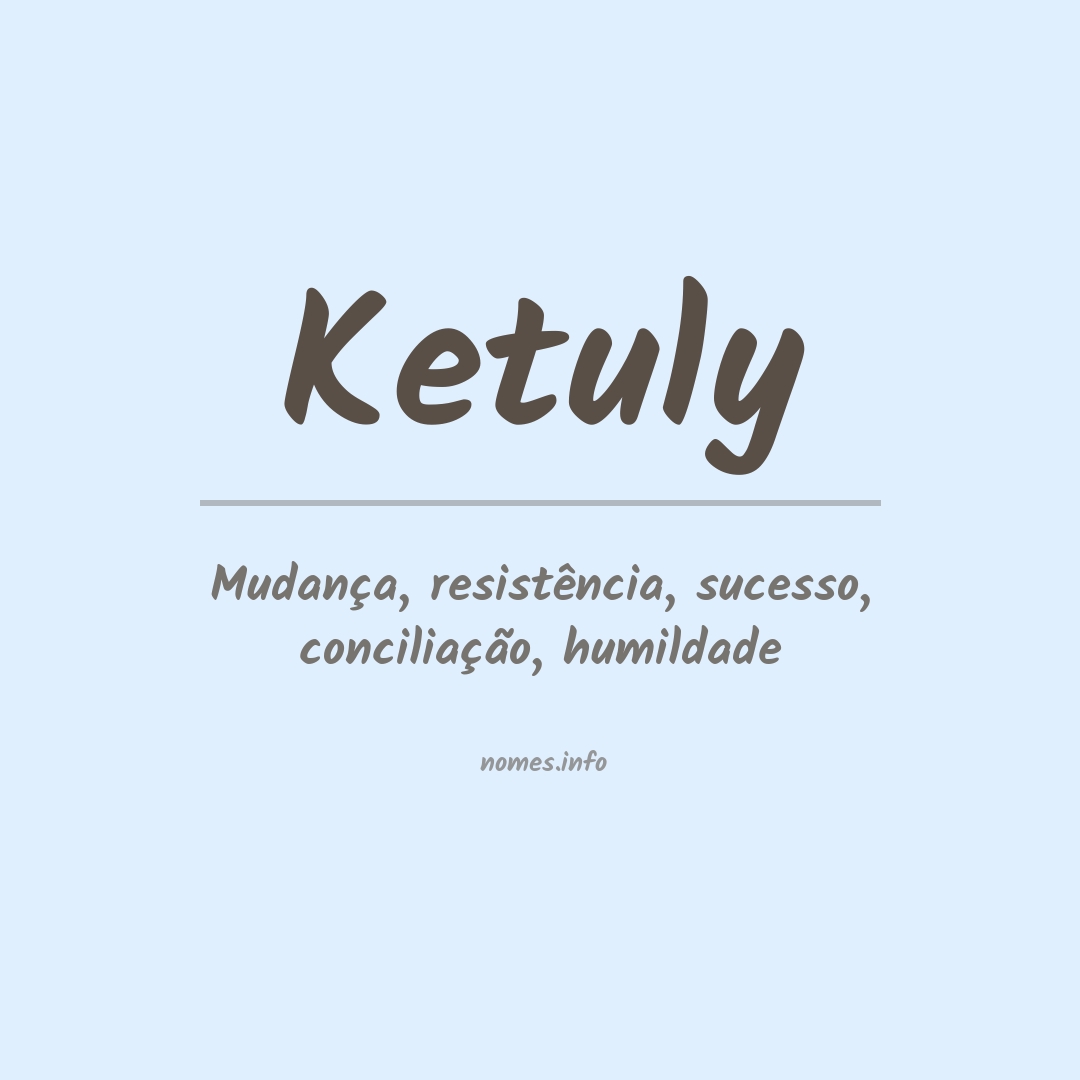 Significado do nome Ketuly