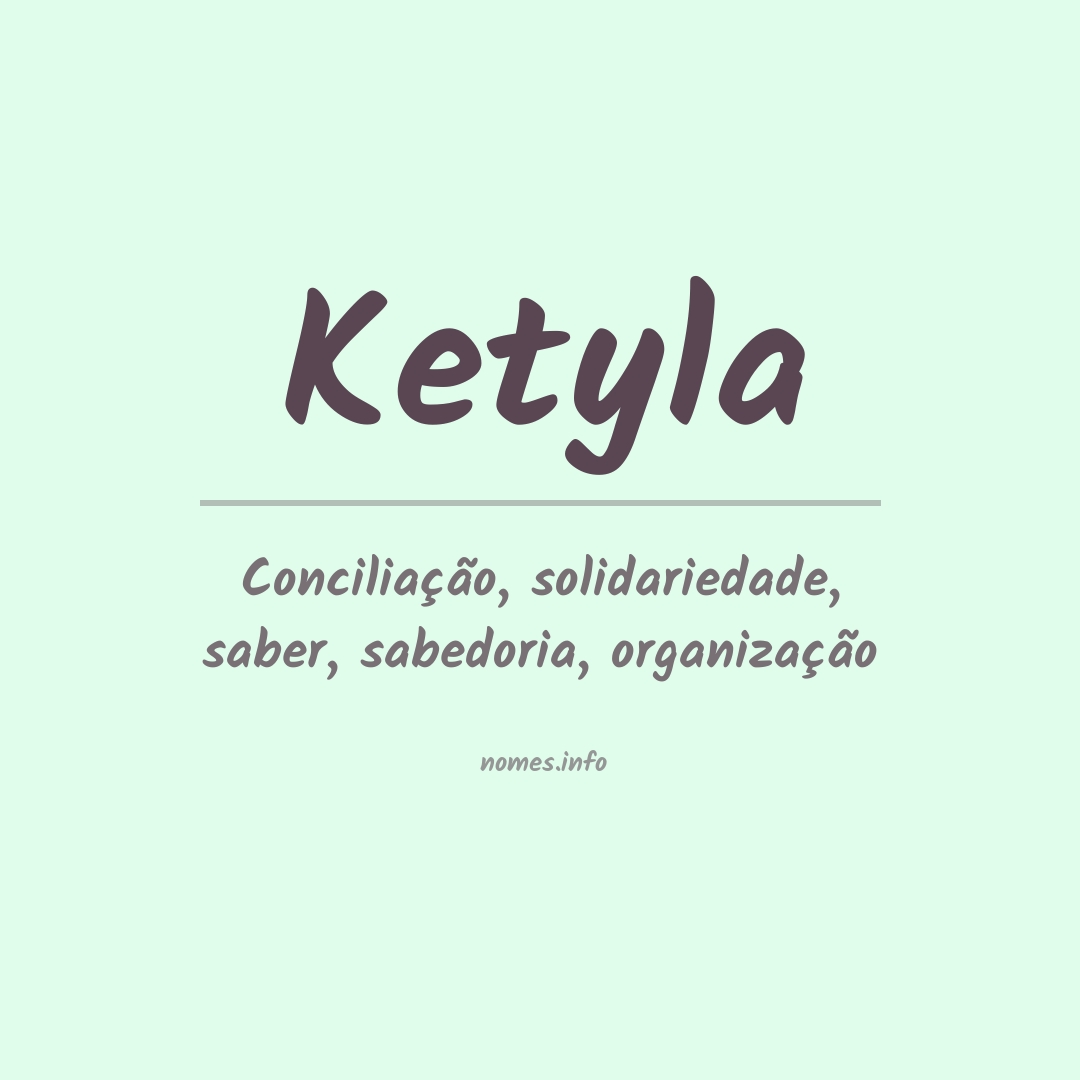 Significado do nome Ketyla