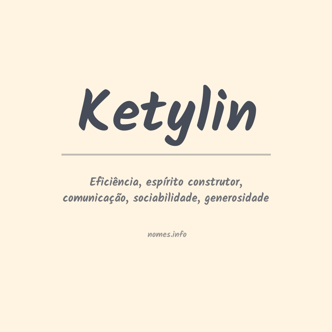 Significado do nome Ketylin