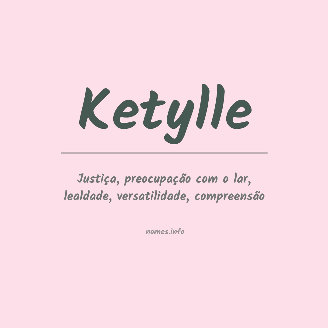 Significado do nome Ketylle
