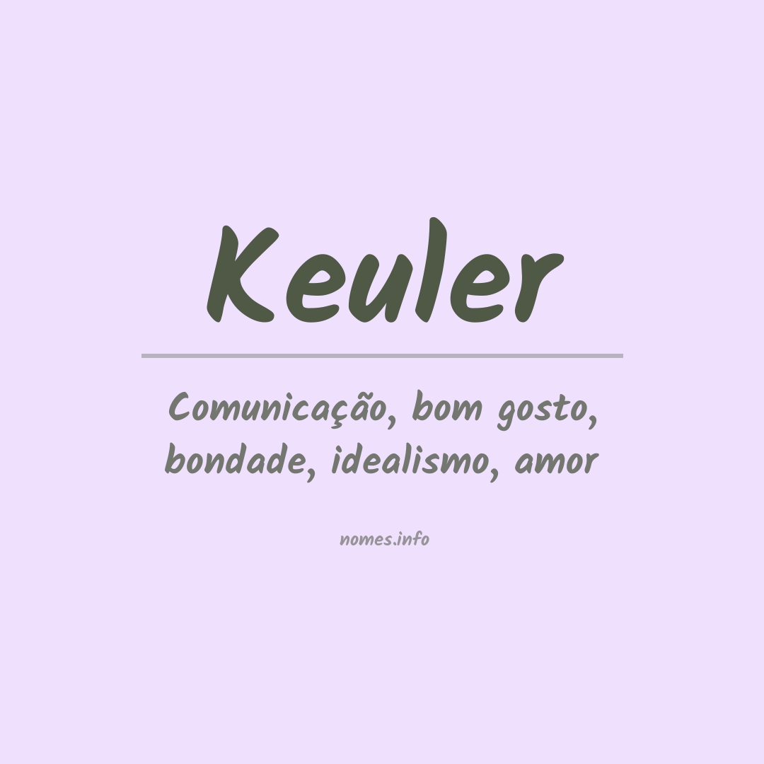 Significado do nome Keuler