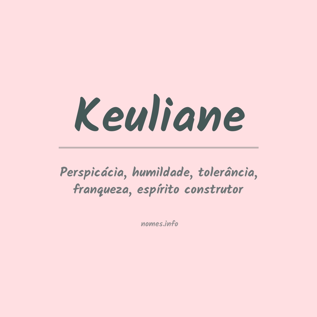 Significado do nome Keuliane