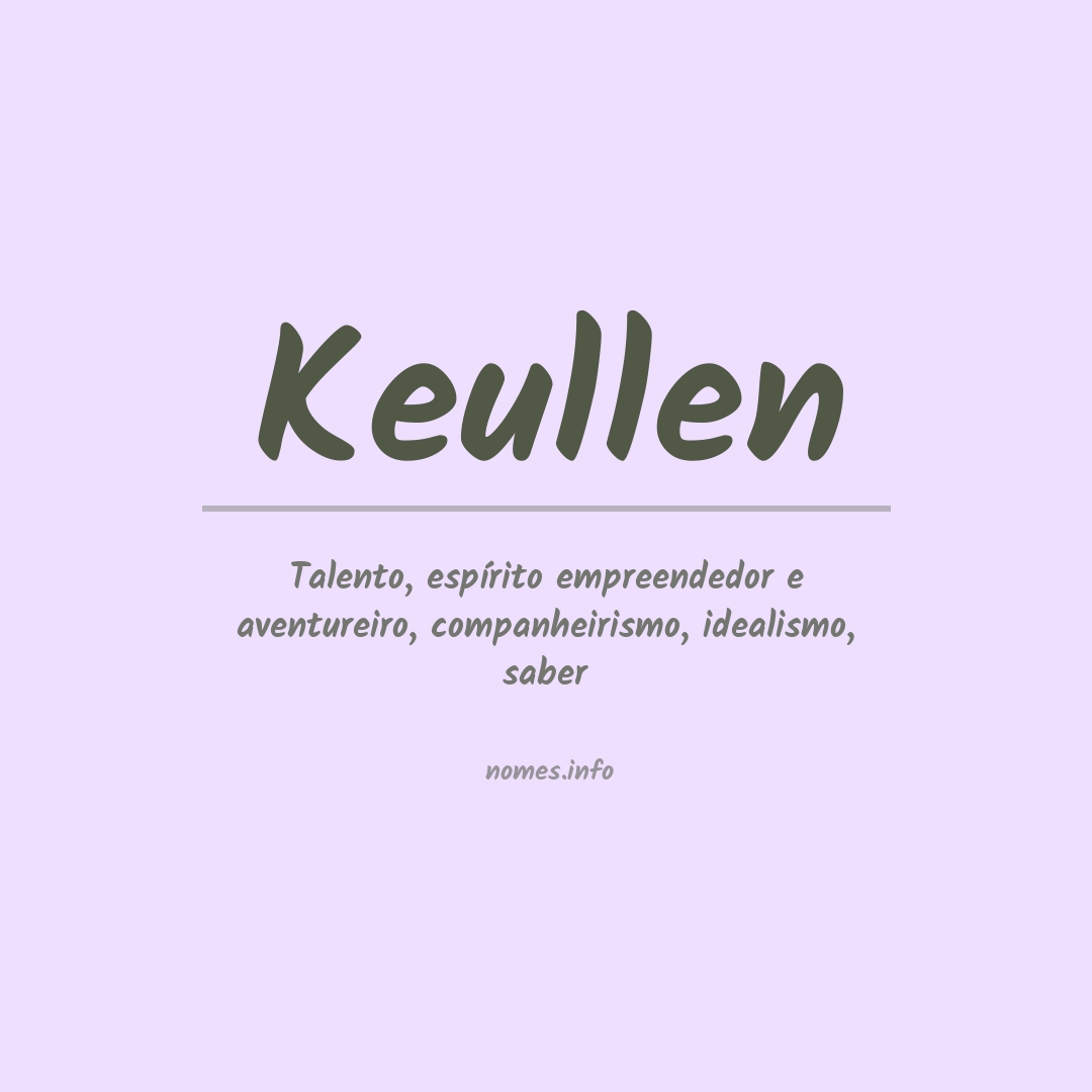 Significado do nome Keullen