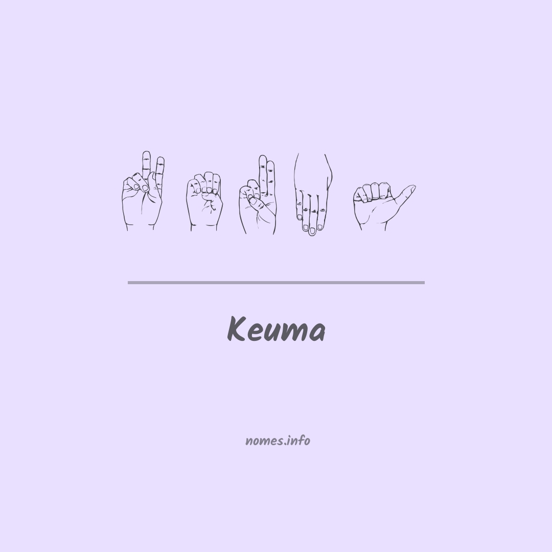 Keuma em Libras Keuma em Libras