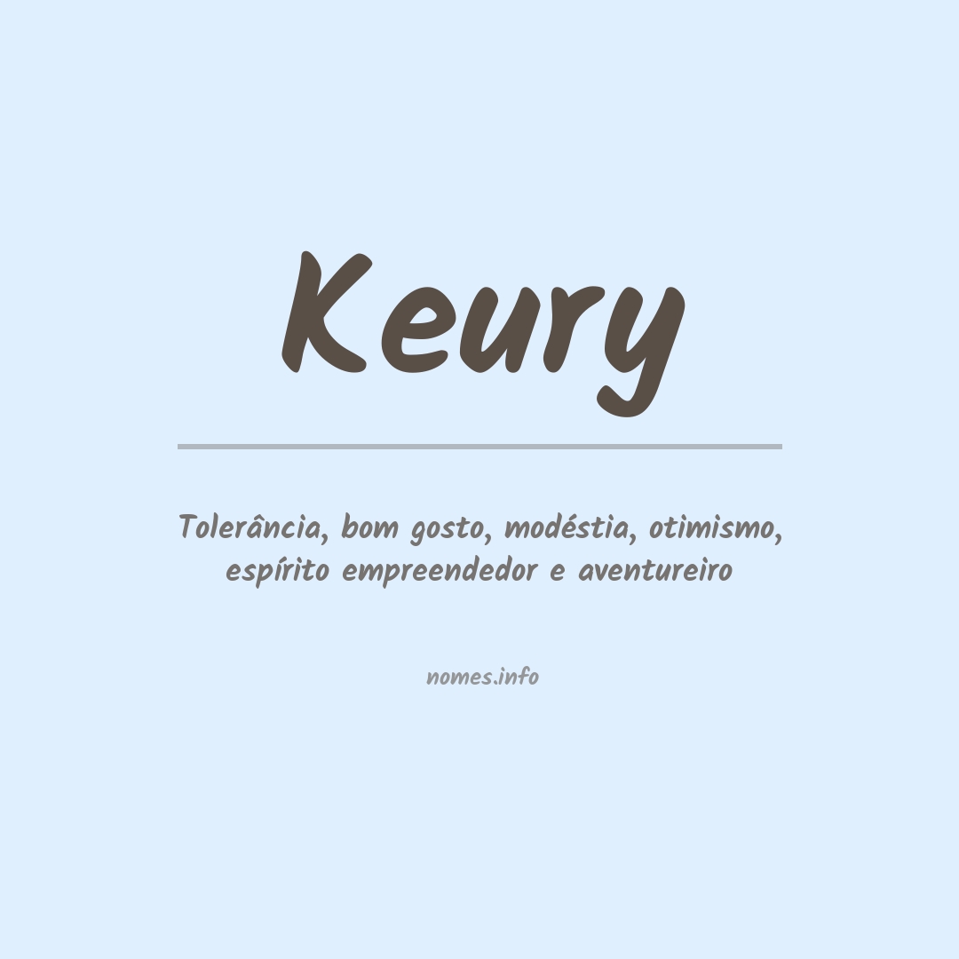 Significado do nome Keury