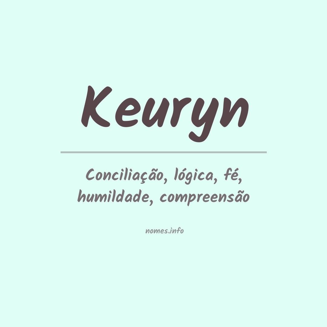 Significado do nome Keuryn