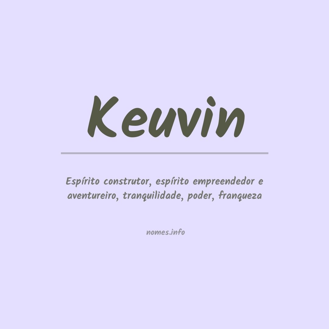Significado do nome Keuvin