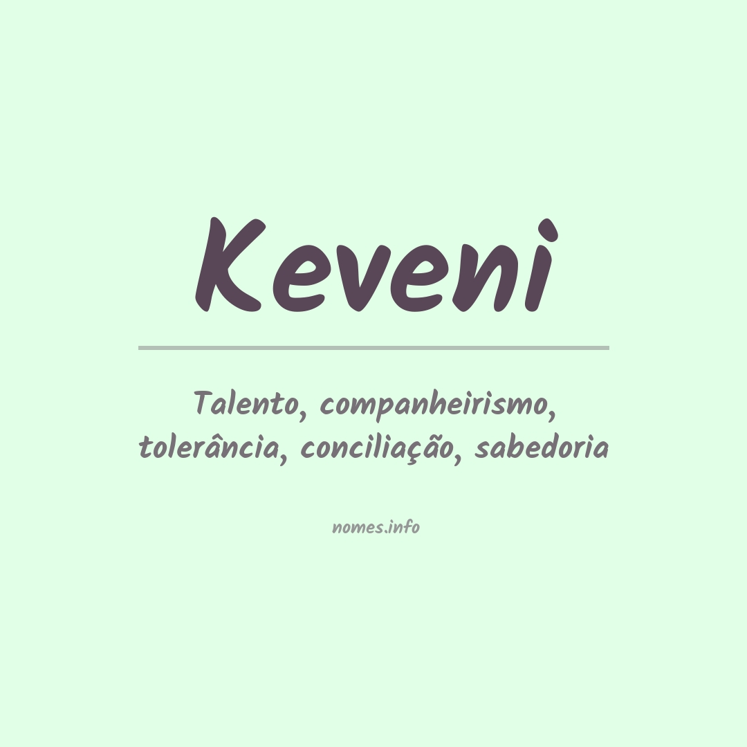 Significado do nome Keveni