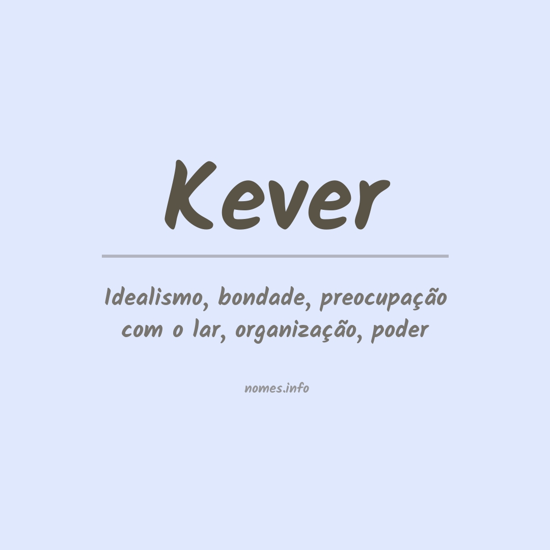 Significado do nome Kever