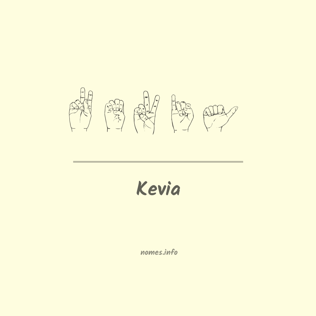 Kevia em Libras