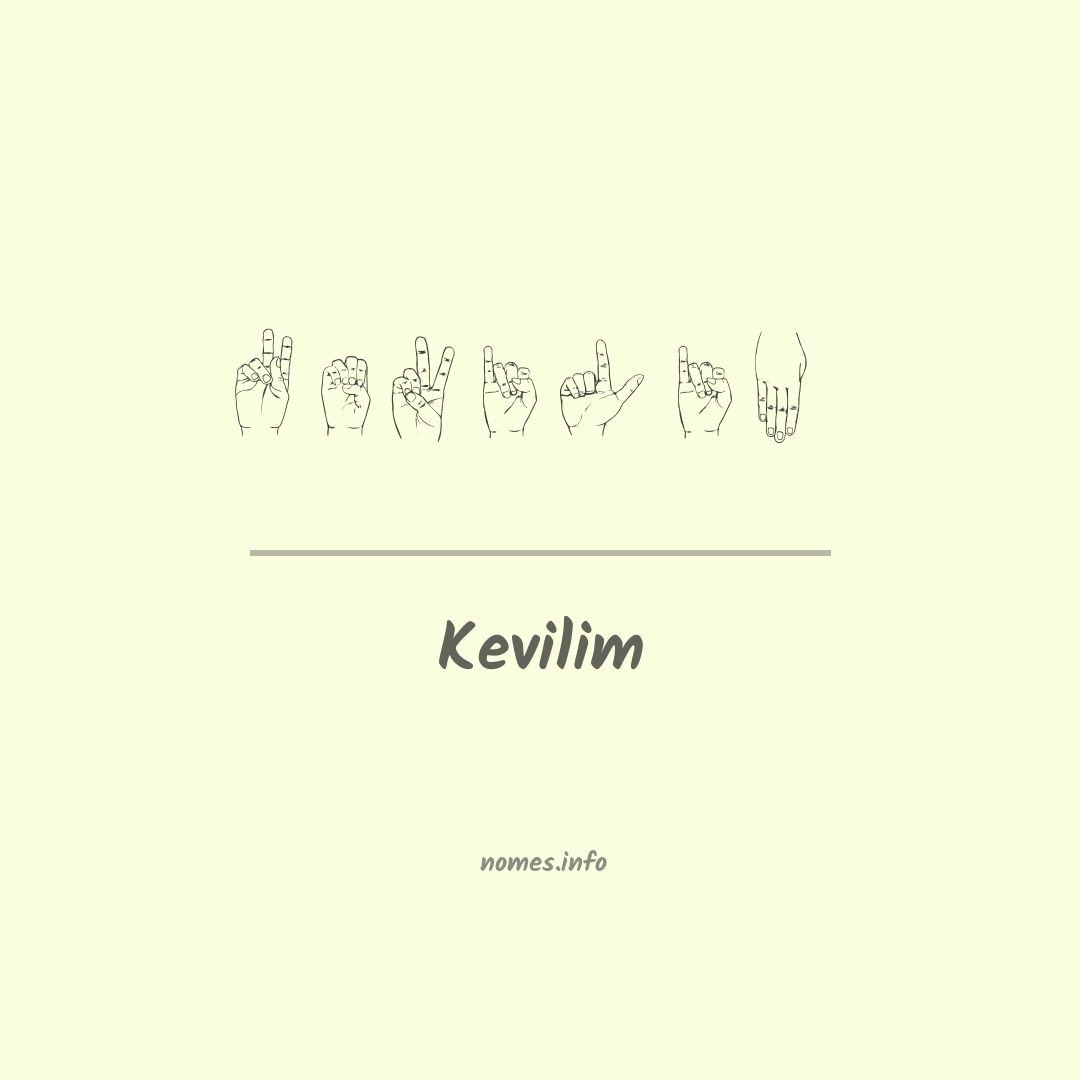 Kevilim em Libras