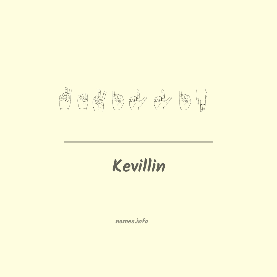 Kevillin em Libras