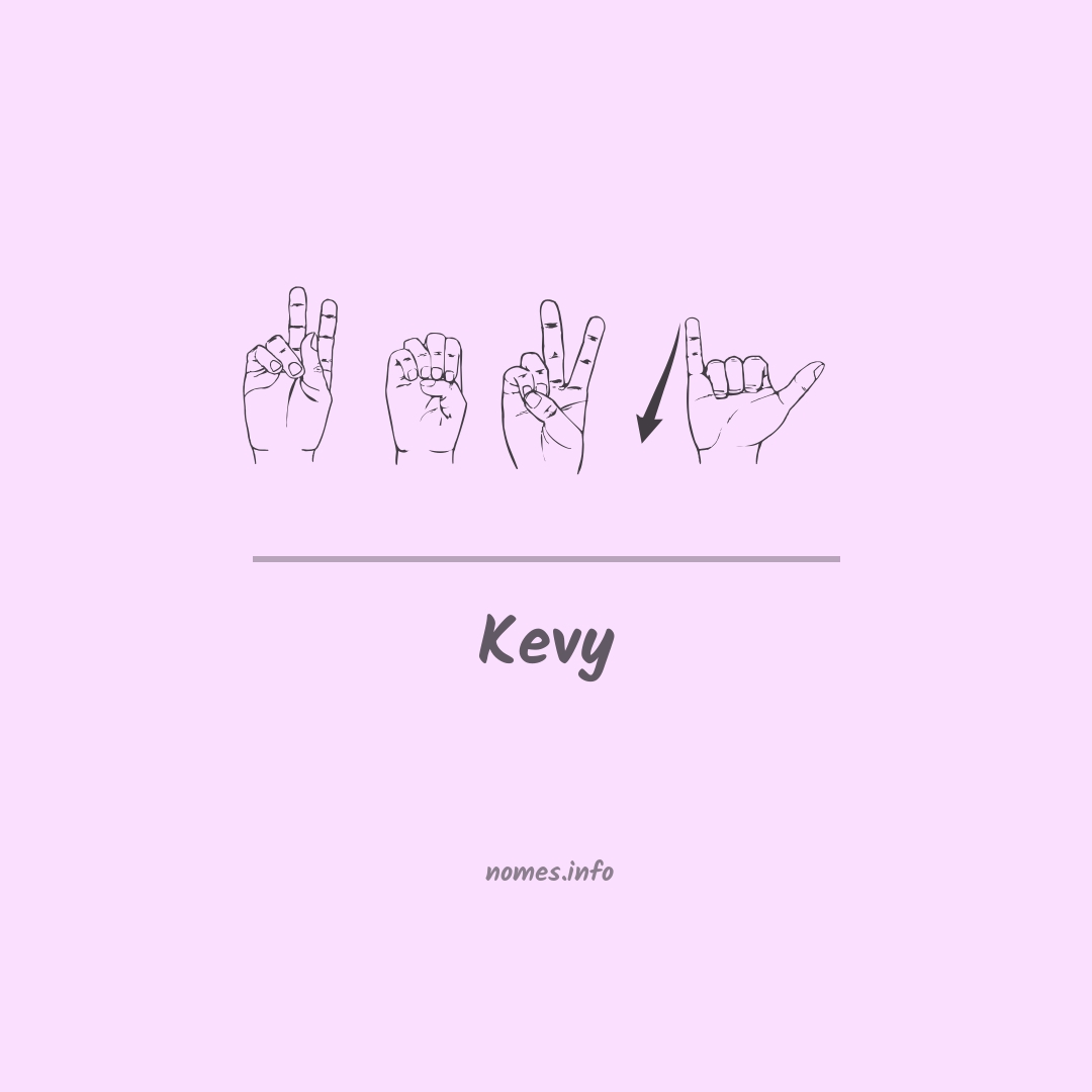 Kevy em Libras