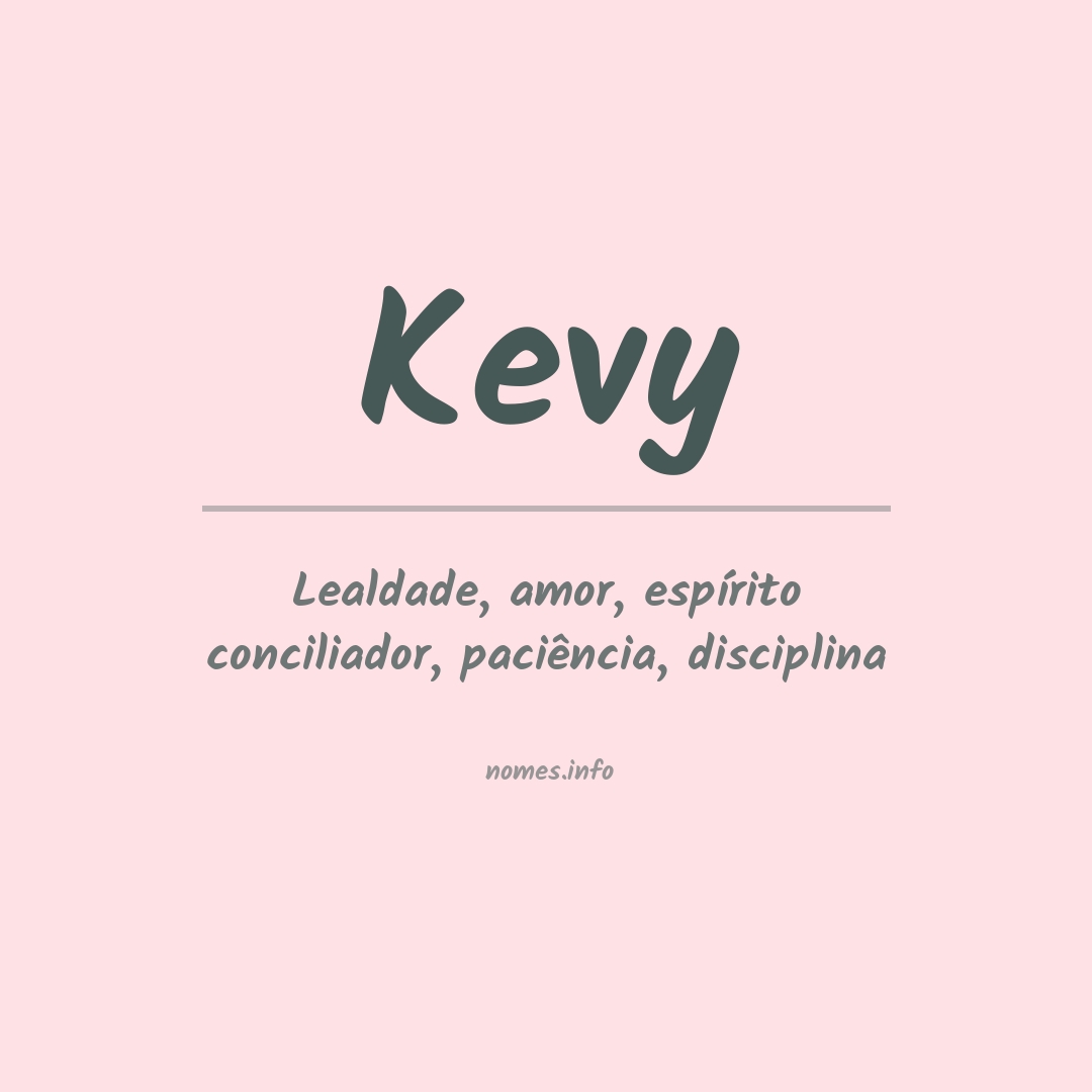 Significado do nome Kevy