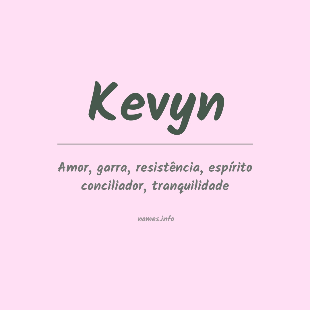 Significado do nome Kevyn