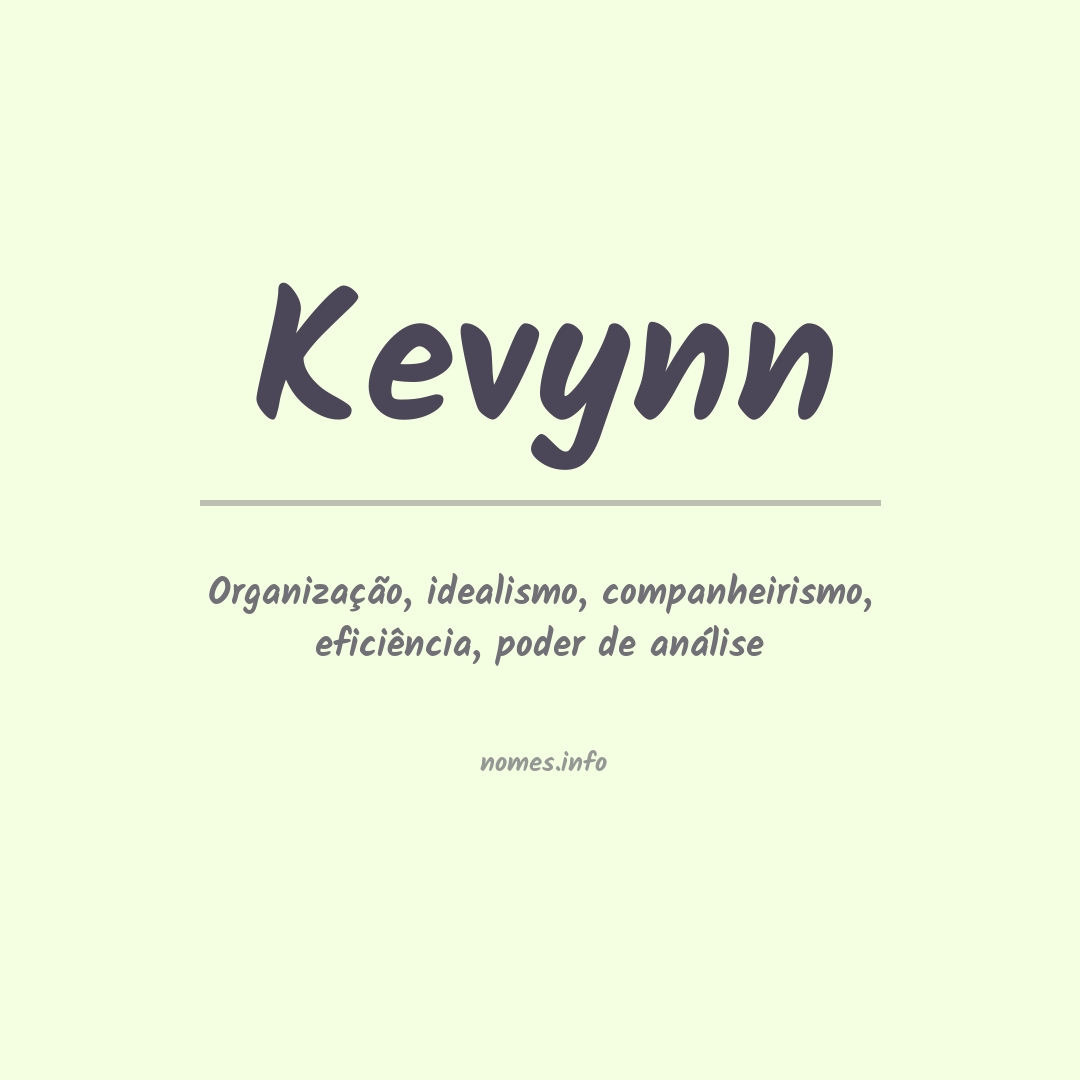 Significado do nome Kevynn