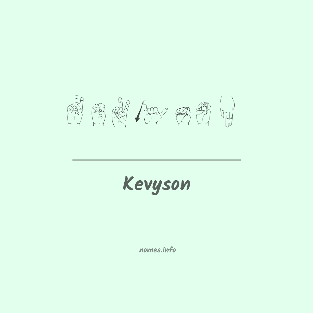 Kevyson em Libras