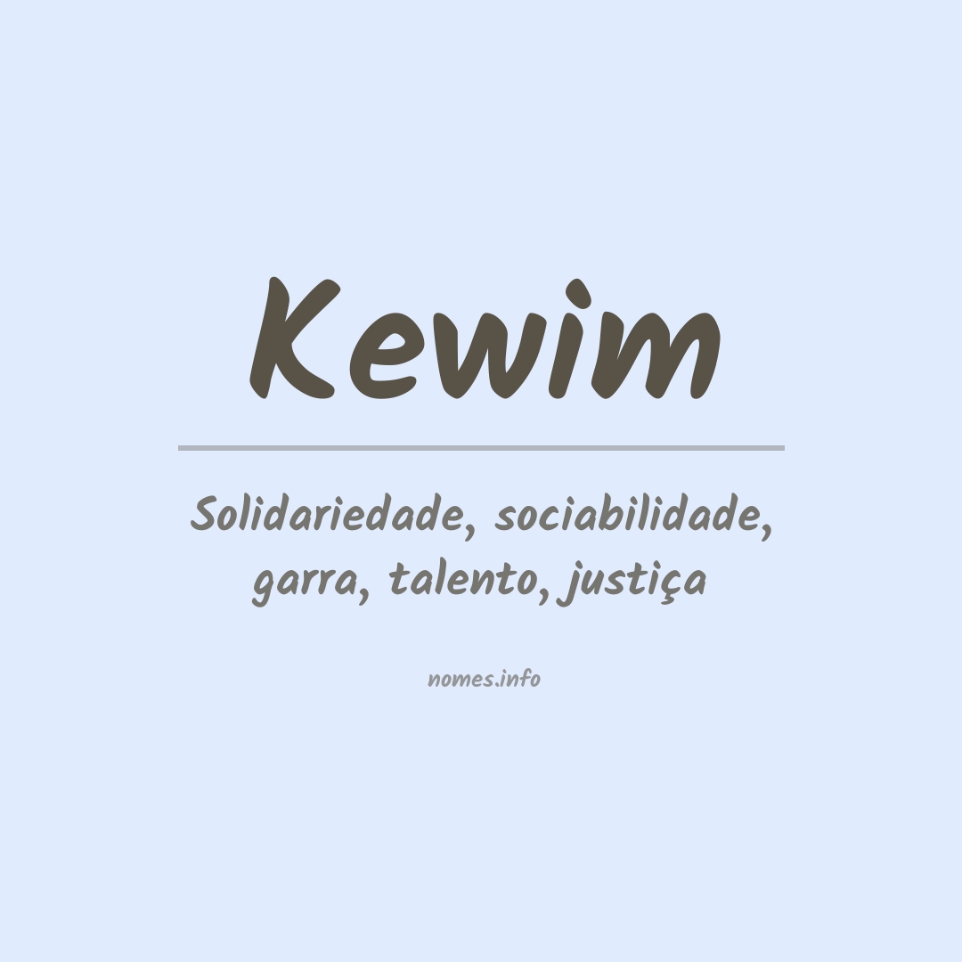 Significado do nome Kewim