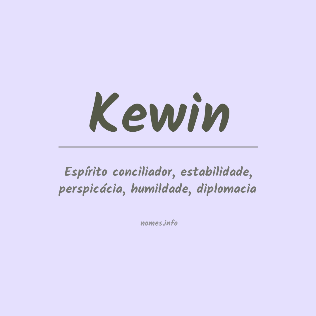 Significado do nome Kewin Significado do nome Kewin