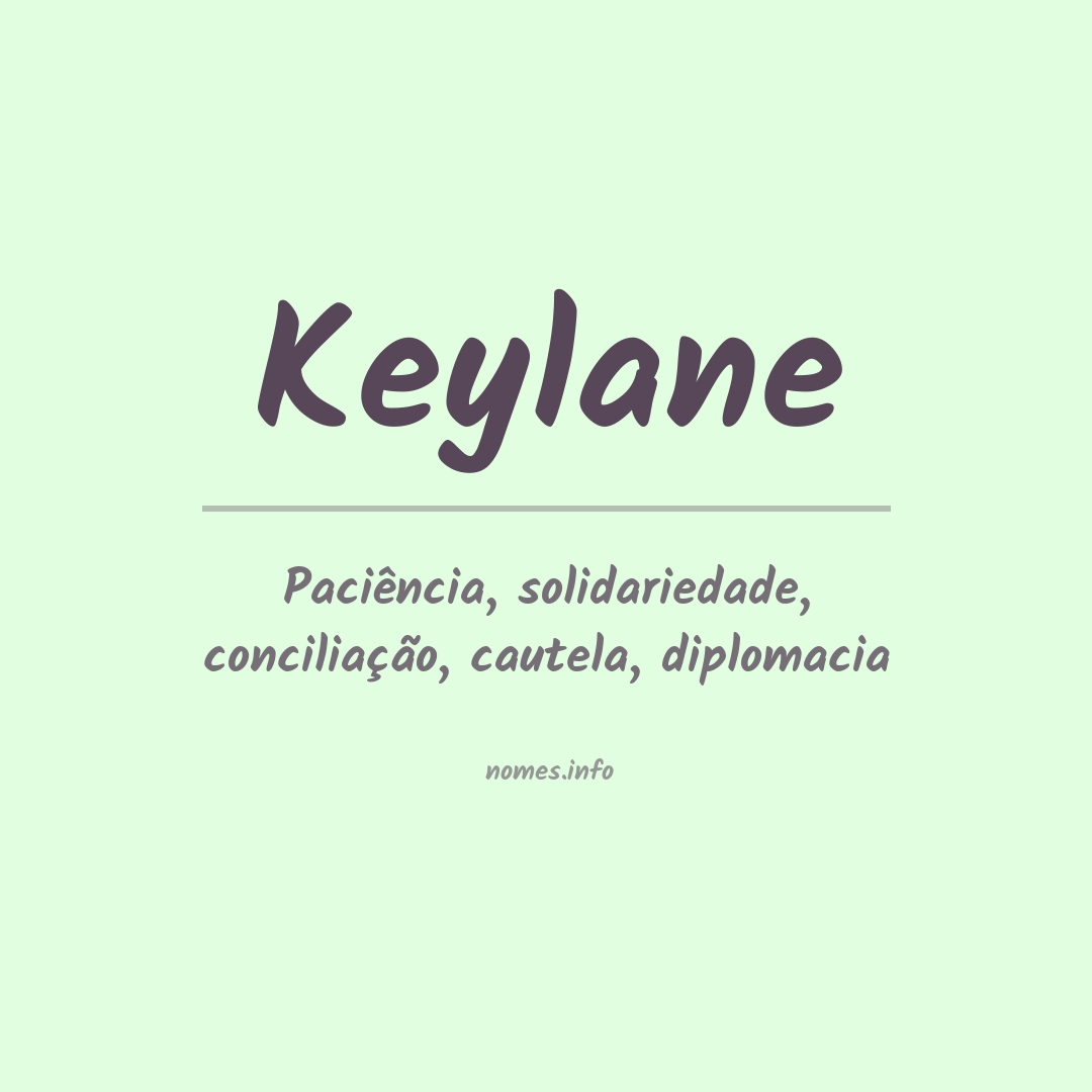 Significado do nome Keylane