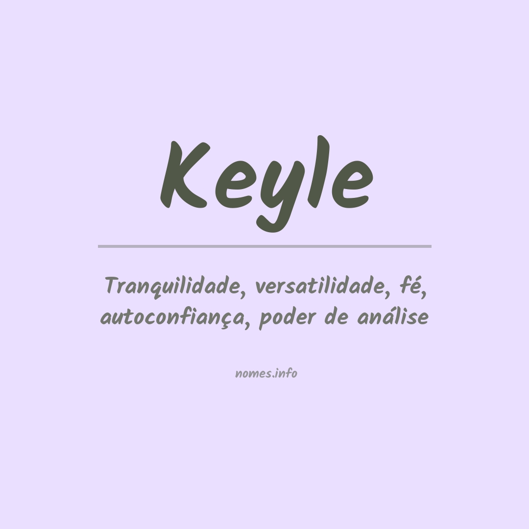 Significado do nome Keyle