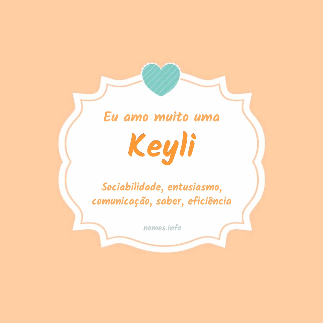 Eu amo muito Keyli