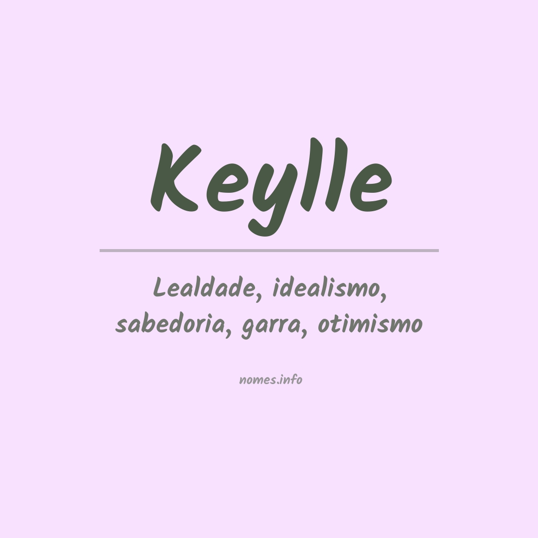 Significado do nome Keylle