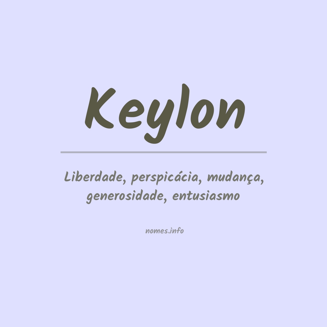 Significado do nome Keylon