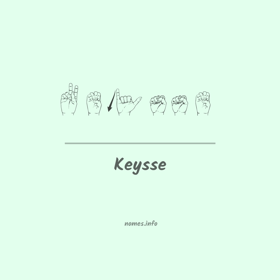 Keysse em Libras