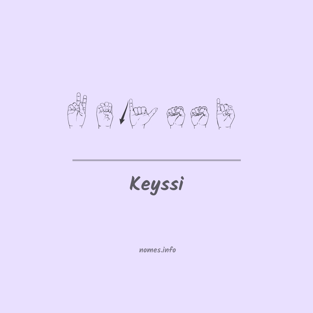 Keyssi em Libras