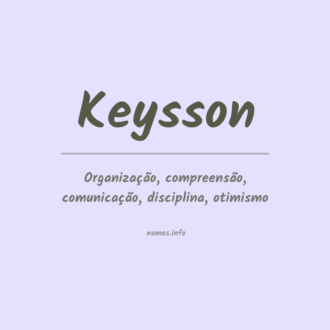 Significado do nome Keysson