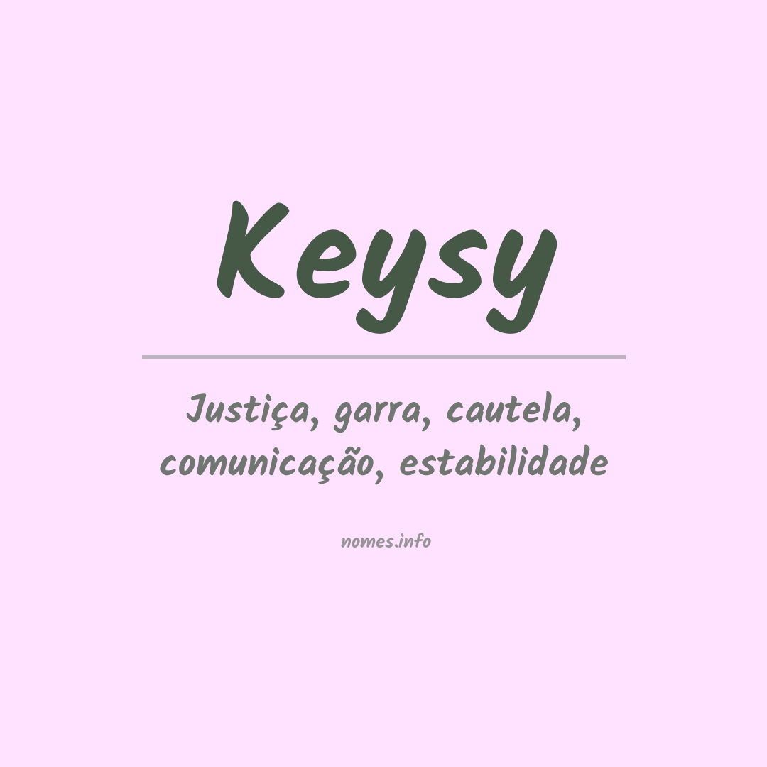 Significado do nome Keysy