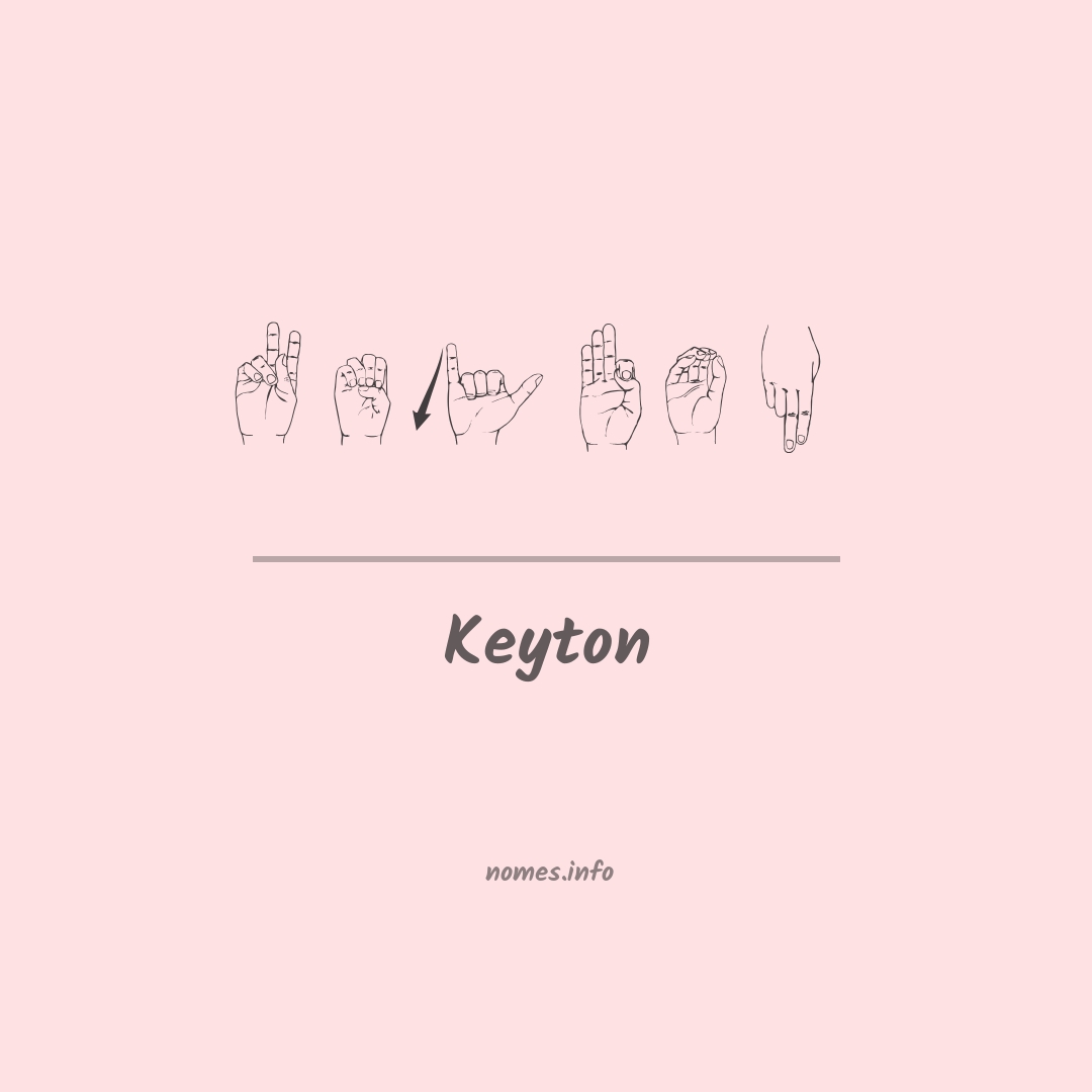 Keyton em Libras
