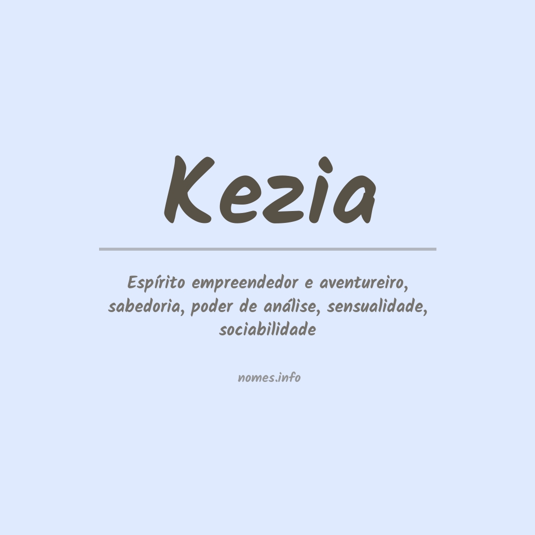 Significado do nome Kezia