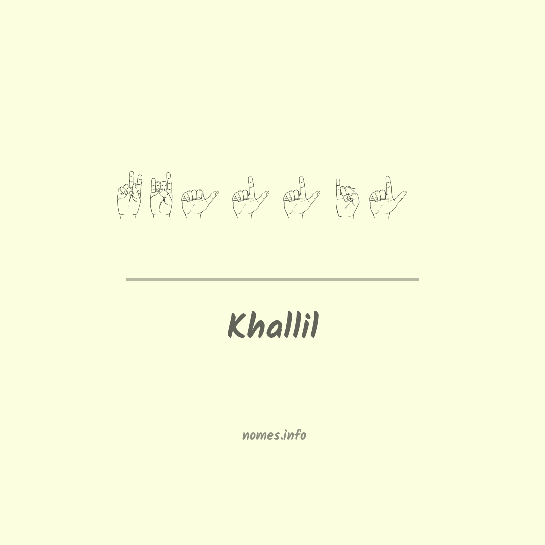 Khallil em Libras