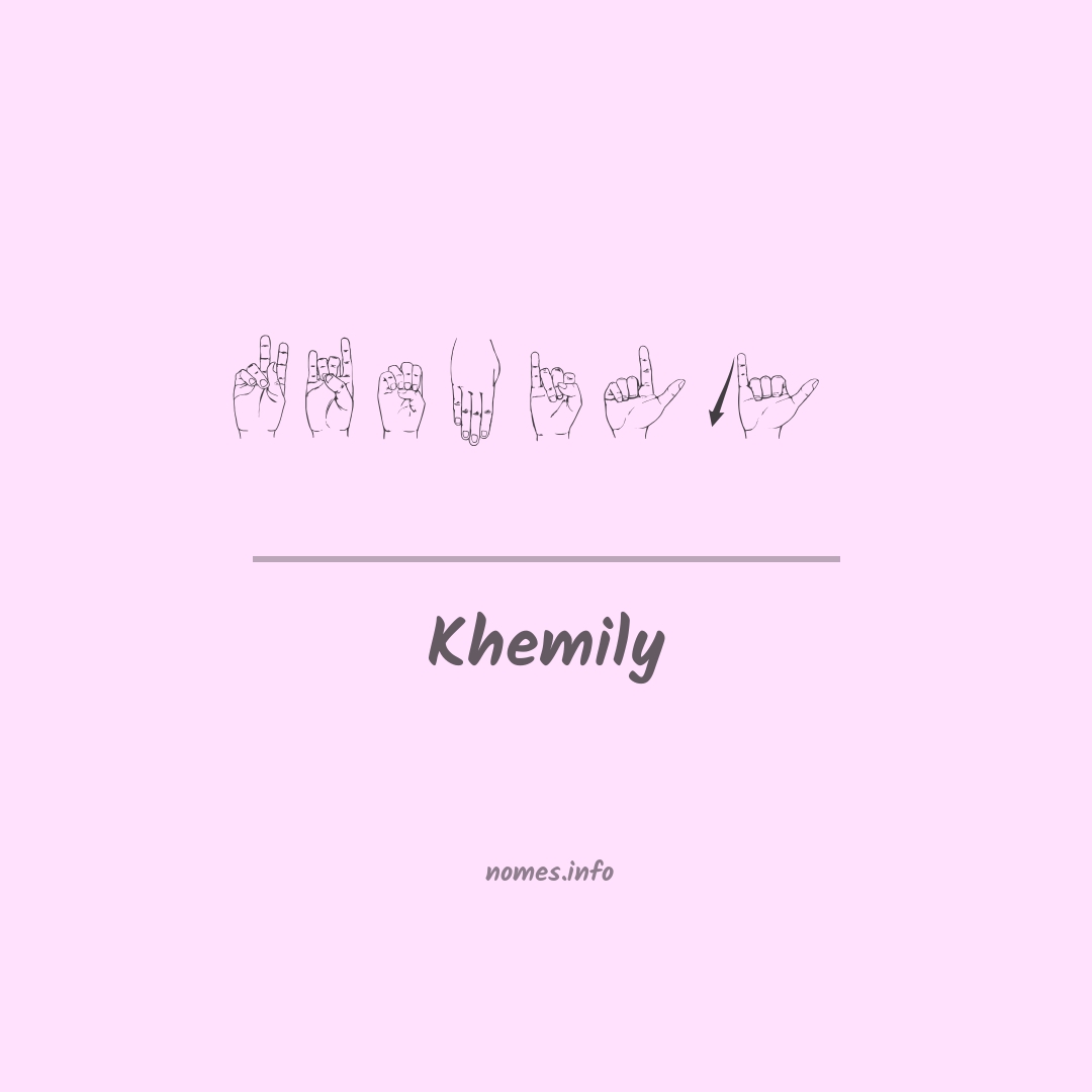 Khemily em Libras