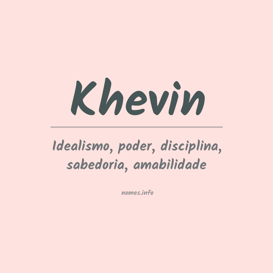 Significado do nome Khevin