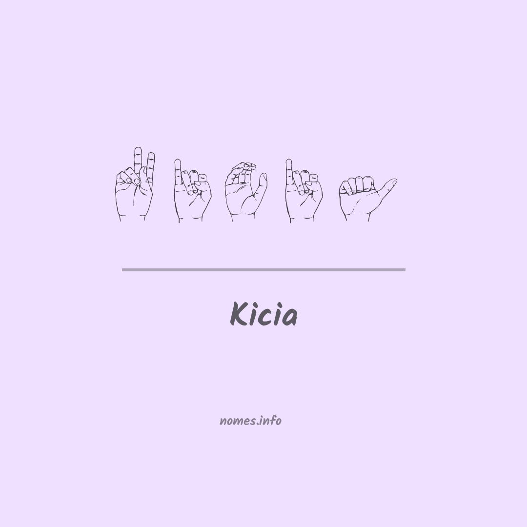 Kicia em Libras