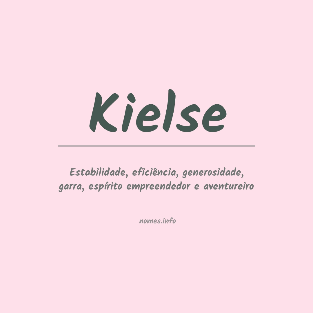 Significado do nome Kielse