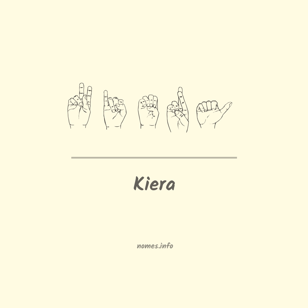 Kiera em Libras