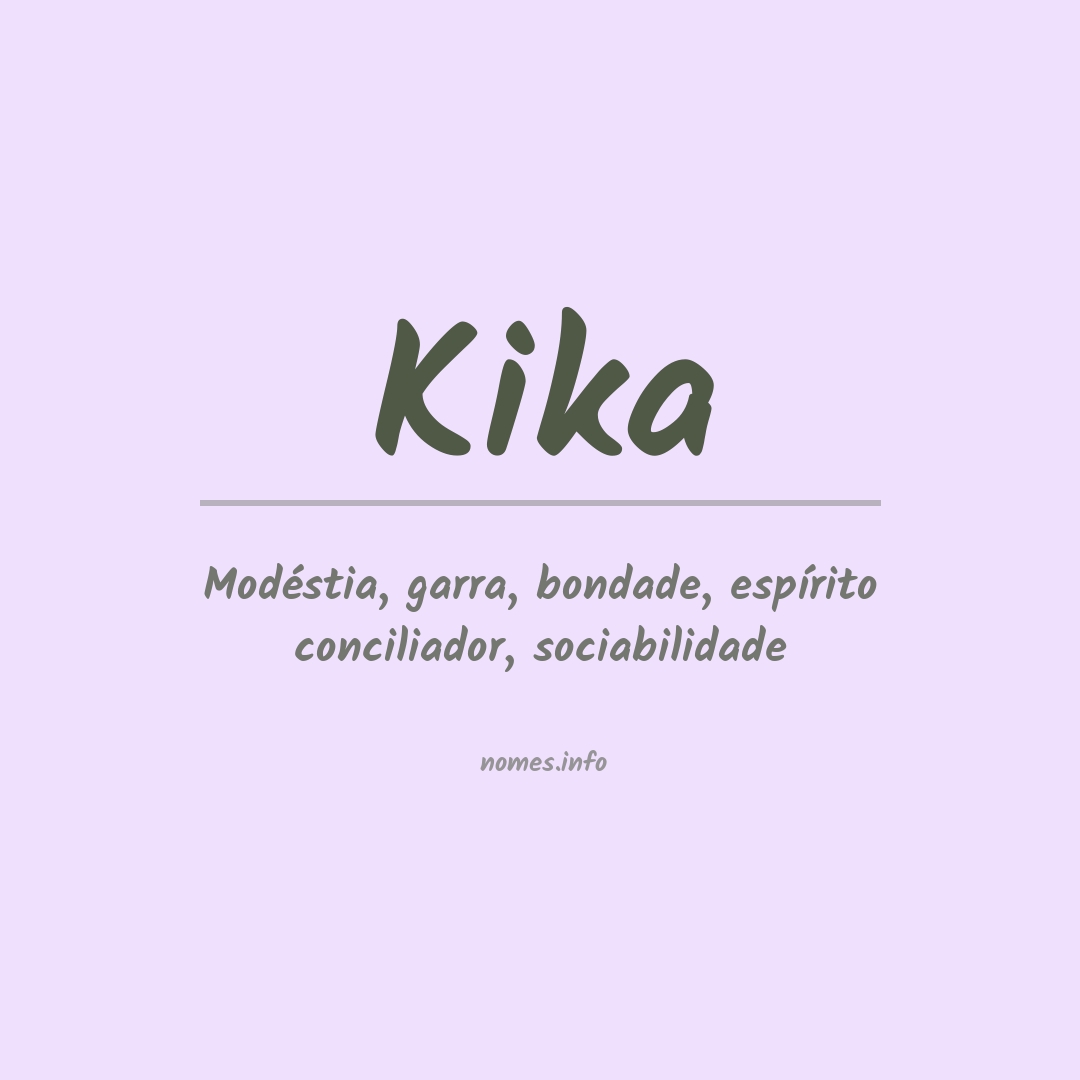 Significado do nome Kika